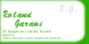 roland garami business card